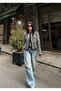 Women's Leopard Patterned Buttoned Crew Neck Long Sleeve Knitwear Cardigan - 3