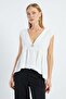 Single Button Ayrobin Fabric Vest - 6