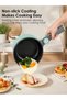 Electric Hot Pot Mini Electric Skillet Adjustable Power Nonstick Portable Cooking Pot Multi - 5