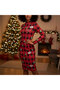 Women's Red Christmas Long sleeve Dress