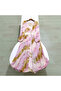 Women's Purple Tie-dye print Smock Maxi Dress - 7