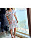 Women's White Floral Dress - 6