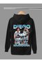Diego Armando Maradona Printed Cotton Long Sleeved 3-Yarn Hooded Sweatshirt