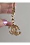 Gold Color Stone Stylish Keychain - 3