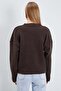 Basic V-Neck Oversize Knitwear Sweater - 7