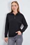 Half Button Polo Neck Knitwear Sweater - 4