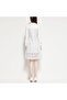 Women's White Long sleeve Dress - 6