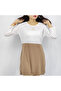 Women's Color block Long sleeve Dress - 7