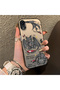 iPhone Xr Compatible Hard Acrylic Back Silicone Edge Lens Protection Case Dragon - 2