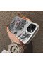 iPhone 15 Plus/14 Plus Compatible Hard Acrylic Back Silicone Edge Lens Protection Case Dragon - 5