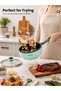 Electric Hot Pot Mini Electric Skillet Adjustable Power Nonstick Portable Cooking Pot Multi - 6