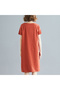 Women's V-neck Dress - 6