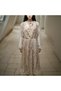 Women's Khaki Floral Long sleeve Midi Dress