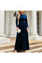 Women's Blue Maxi Dress - 2