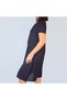 Women's Black V-neck Dress - 5