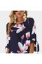 Women's Blue Floral Dress - 2
