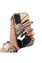 Samsung Galaxy A73 Compatible Stylish Racing Car Pattern Acrylic Back Panel Silicone Edge Shock Absorbing Case