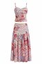 Multi-Colored Slit Pleated Double Suit - 2Y8570