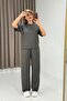 Women's Modal Bottom Top Basic Tracksuit Set Anthracite - 2