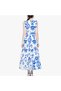 Women's Blue Maxi Dress - 5