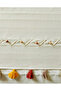 Handmade Beaded Tasseled Natural Tablecloth - 2