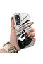 Oppo A60 Compatible Stylish Racing Car Pattern Acrylic Back Panel Silicone Edge Shock Absorbing Case