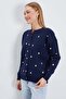 Floral Embroidered Buttoned Knitwear Cardigan - 5
