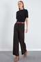 Arched Herringbone Palazzo Pants - 4