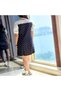 Women's Black Polka dot Dress - 3