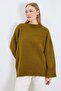 Basic Crew Neck Oversize Knitwear Sweater - 4