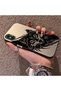 iPhone X/Xs Compatible Hard Acrylic Back Silicone Edge Lens Protection Case Wolf - 3