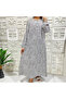 Women's A-line Long sleeve Maxi Dress - 3