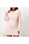 Women's Pink Long sleeve Mini Dress
