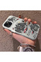 iPhone 15 Plus/14 Plus Compatible Hard Acrylic Back Silicone Edge Lens Protection Case Dragon - 4