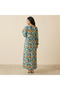 Women's Floral Long sleeve Maxi Dress - 3