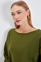 Openwork Sleeves Boat Neck Wide Sleeve Knitwear Sweater - 7