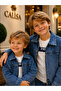 Boy's Denim Suit 3-Piece Denim Jacket T-Shirt Trousers Combination |   Stylish 3-Piece Denim Set - 3