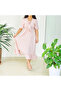 Women's Pink Floral Midi Dress - 2
