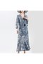Women's Blue Floral Maxi Dress