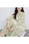 Women's Green Floral Long sleeve Maxi Dress - 6