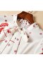 Women's Red Floral Dress - 5