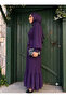 Chiffon Pleated Dress Purple - 2