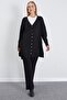 Jacquard V-Neck Buttoned Cardigan - 4