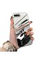 Stylish Racing Car Pattern Acrylic Back Panel Silicone Edge Shock Absorbing Case Compatible with iPhone 7 Plus/8 Plus