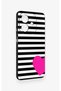 Oppo A3 Compatible Striped Heart Pattern Silicone Case - 4