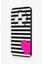 Redmi 14C Compatible Striped Heart Pattern Silicone Case - 4