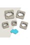 Cloud Polymer Clay Cutting Mold, Earring Molds, Cookie Mold, 5 Sizes, No: 406