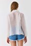 Women's V-Neck Ruffle Detailed Blouse White - 5