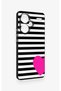 Redmi Note 13 Pro Plus Compatible Striped Heart Pattern Silicone Case - 3