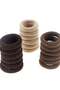 200Pcs Nylon Toddler Hair Elastics Ponytail Holder Soft & Seamless Baby Hair Ties, Colorful Rubber Bands for Girls, Gentle on Hair, 2.4cm Diameter-Brown Colors - 5